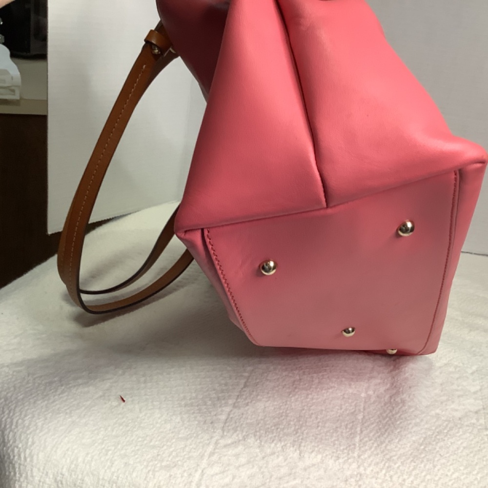 EUC pink Dooney & Bourke saddle, tote bag purse large - Picture 14 of 16